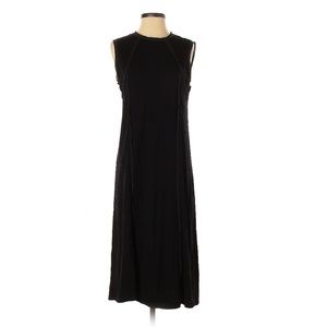 Rina Zin Stretchy Classic Black Sheath Dress Large